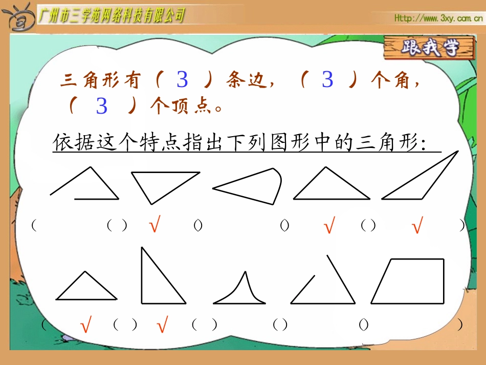 人教2011版小学数学四年级三角形分类课件-(2)_第3页