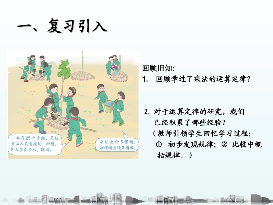 小学数学2011版本小学四年级〈乘法分配律〉PPT课件_第2页