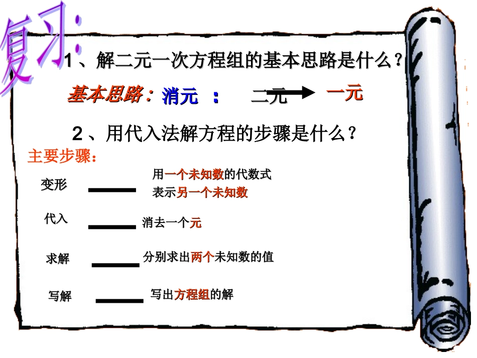同加减法解二元一次方程组.2.2-用加减消元法解二元一次方程组课件_第2页