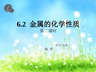 6.2金属的化学性质