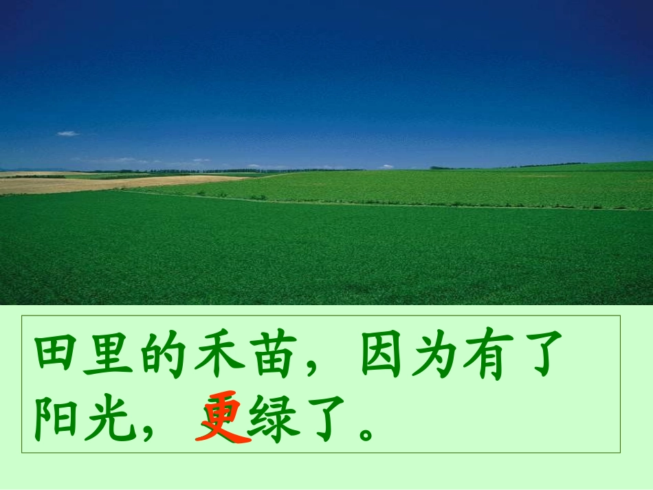 人教版小学语文一年级上册《阳光》PPT课件_第2页