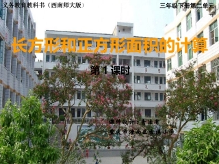 长方形和正方形面积的计算