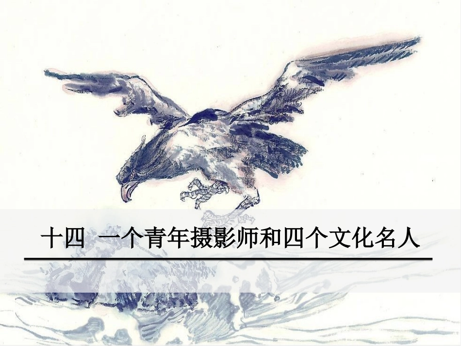 14.一个青年摄影师和四个文化名人_第1页