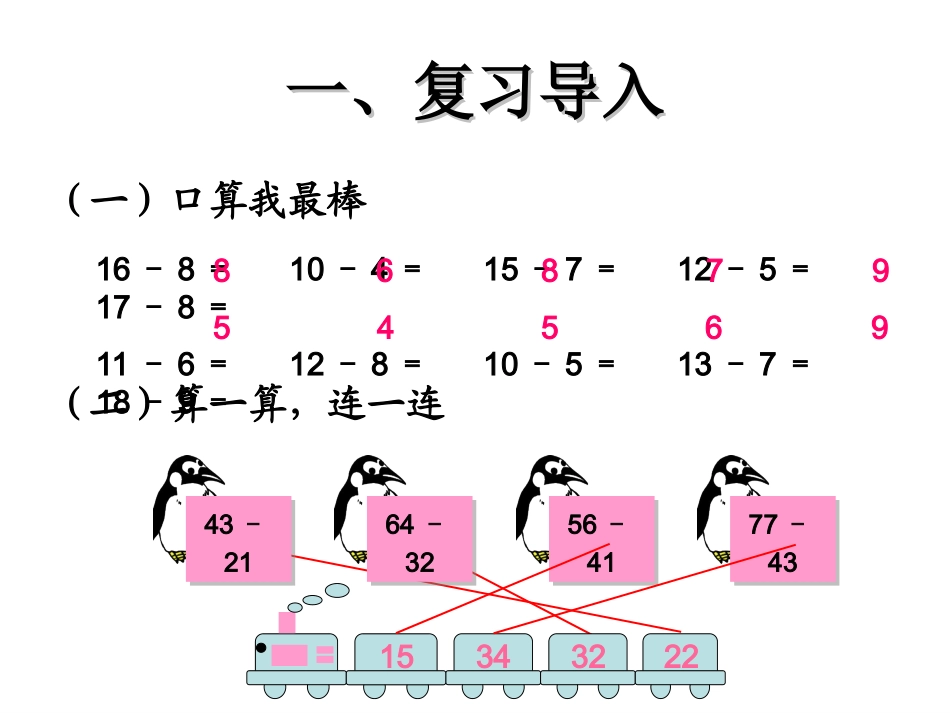 小学数学人教2011课标版二年级退位减法.2《两位数减两位数-退位减》ppt课件_第2页