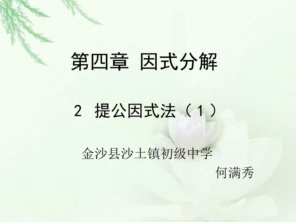 2.提公因式法_第1页