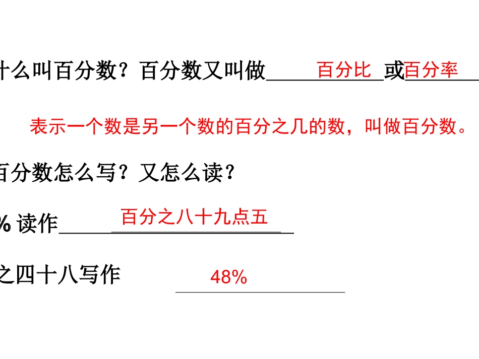 百分数的意义和读写练习课件_第2页