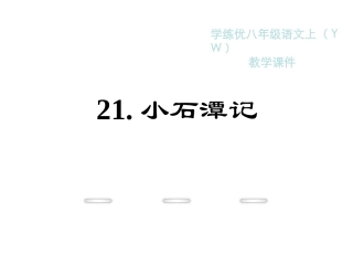 21.小石谭记