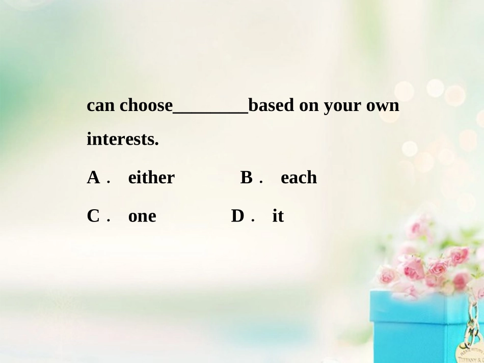 2013届高考英语一轮复习-语法专项突破-第一节-代词课件-外研版_第3页