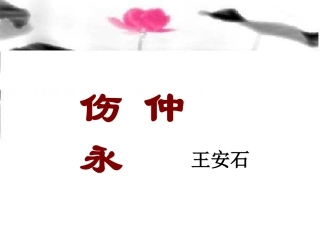 《伤仲永》课件