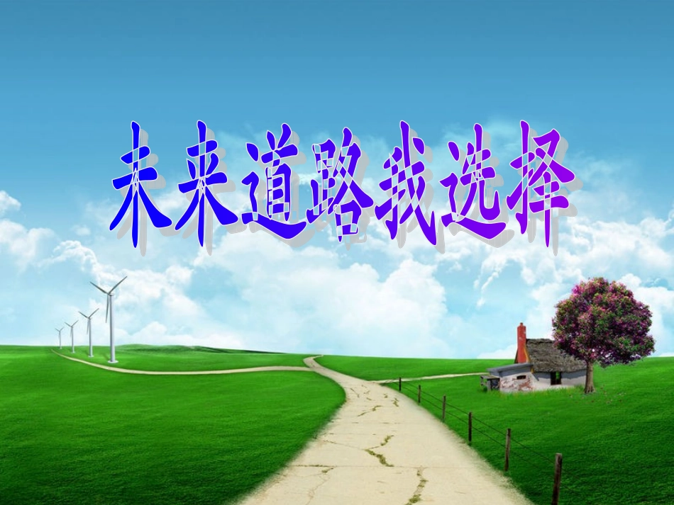 未来道路我选择_第1页