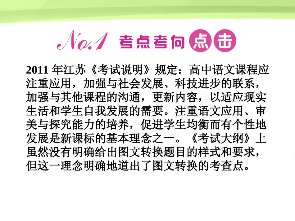 《金版新学案》江苏省2012高三语文一轮-第二编-专题十二课件_第2页