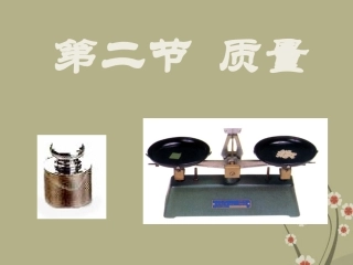 北京市第一五四中学九年级物理全册《第二节-质量》课件-新人教版