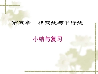 相交线与平行线-(4)
