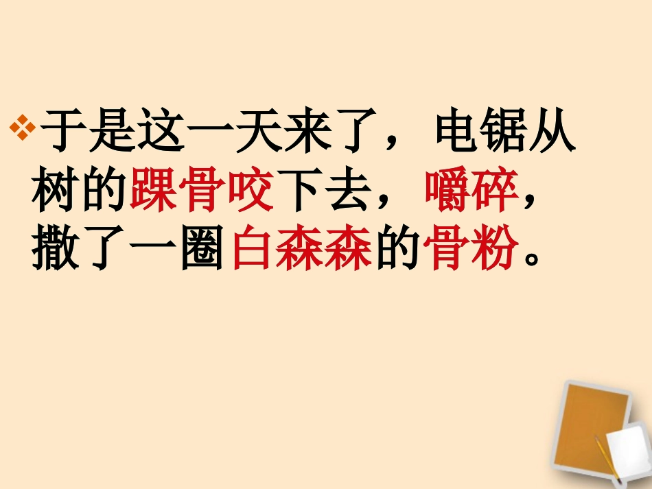 浙江省宁波市北仑区江南中学九年级语文《那树》课件_第3页