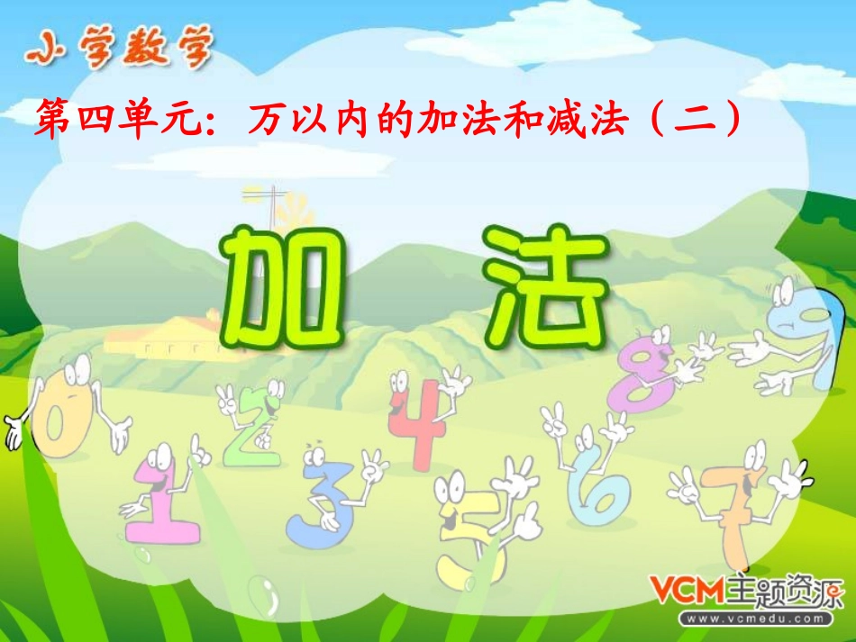 小学数学人教2011课标版三年级三位数加两、三位数的笔算——PPT_第1页