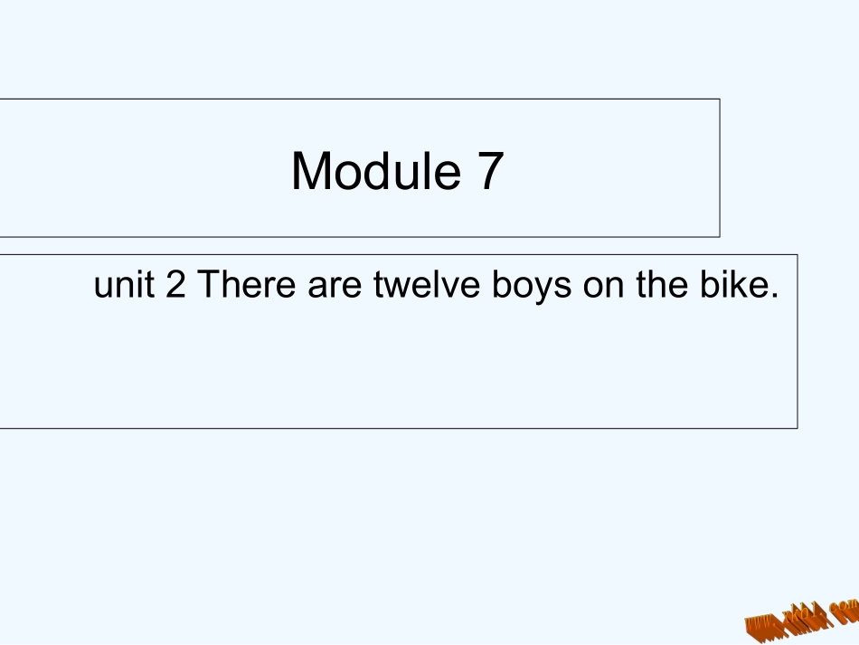 2013年外研社四年级上册Module-7-Unit-2_第1页
