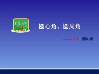 2.2.1圆心角-(2)