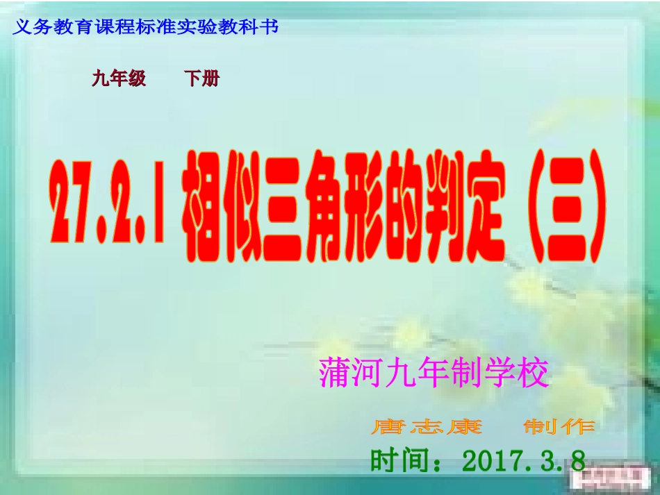 《相似三角形的判定》第三课时_第3页