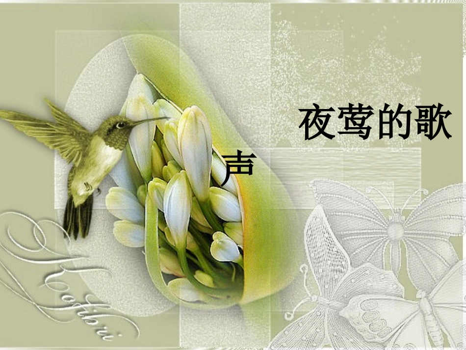 《夜莺的歌声》课件_第1页
