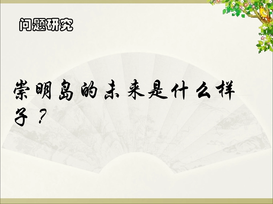 问题研究-崇明岛的未来是什么样子-(2)_第1页