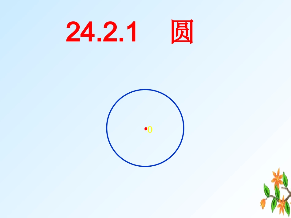 24.2.1圆.2.1圆的概念_第1页