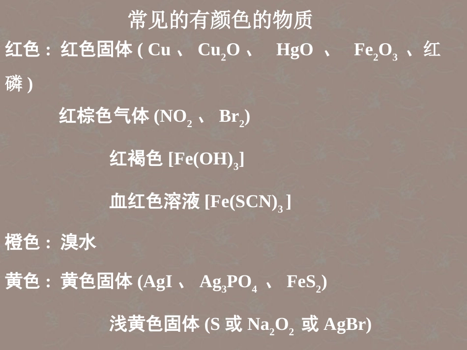 河北省邢台市临西一中高考化学第二轮专题复习无机推断题突破口课件_第3页