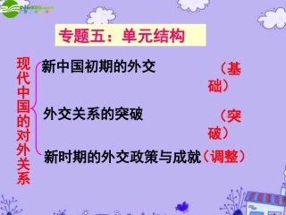 高三历史专题复习-新中国初期的外交课件-人民版