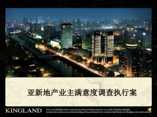 亚新地产客户满意度调查执行方案