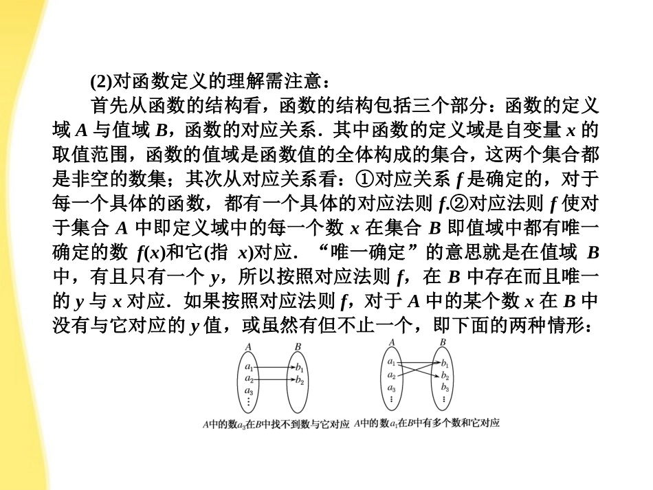 2012届高考数学《说》系列一轮复习讲义-1.3函数的定义域与解析式课件-北师大版_第3页