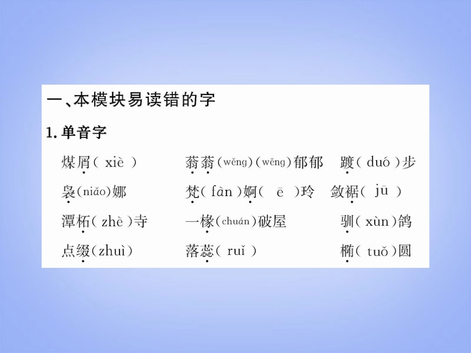 (湖南专用)2013届高考语文一轮复习-现代文课件-新人教版必修2_第3页