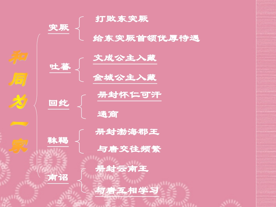 广东省珠海市十中七年级历史下册《第5课“和同为一家”》课件-新人教版_第2页