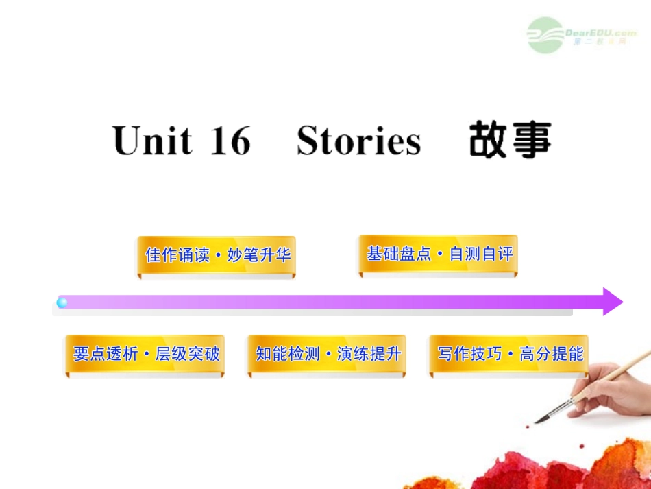 2012版高中英语全程复习方略配套课件-Unit16《Stories》-北师大版选修6-_第1页