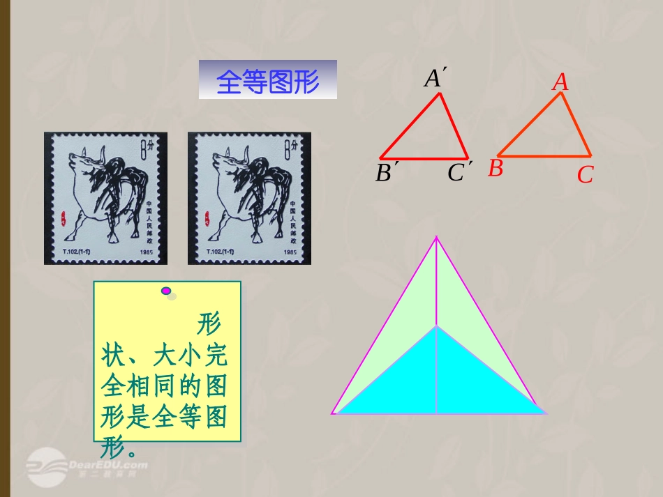 陕西西安市临潼区七年级数学《全等图形》课件_第2页