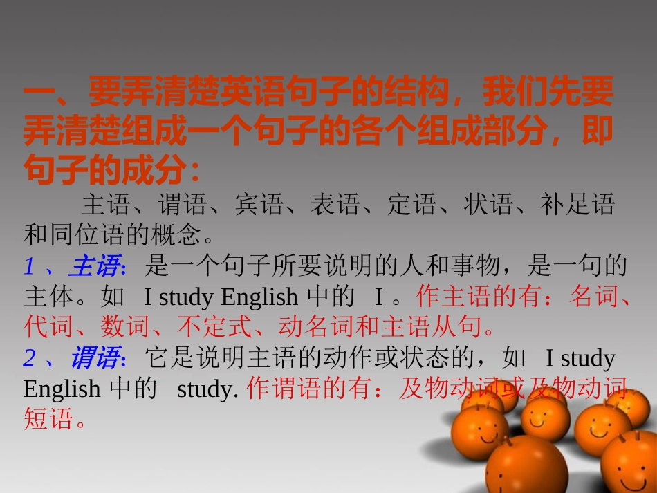 2014高考英语-语法专题复习47-如何分析英语句子结构精品课件_第2页