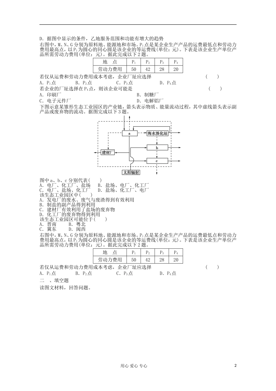 山东省2012年高中地理-综合练习10-新人教版必修2_第2页