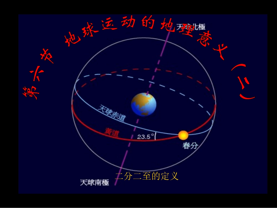 1.3地球公转的地理意义1_第1页