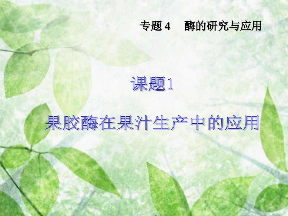 课题1-果胶酶在果汁生产中的作用_第3页