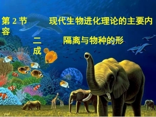7.3隔离与物种的形成、共同进化