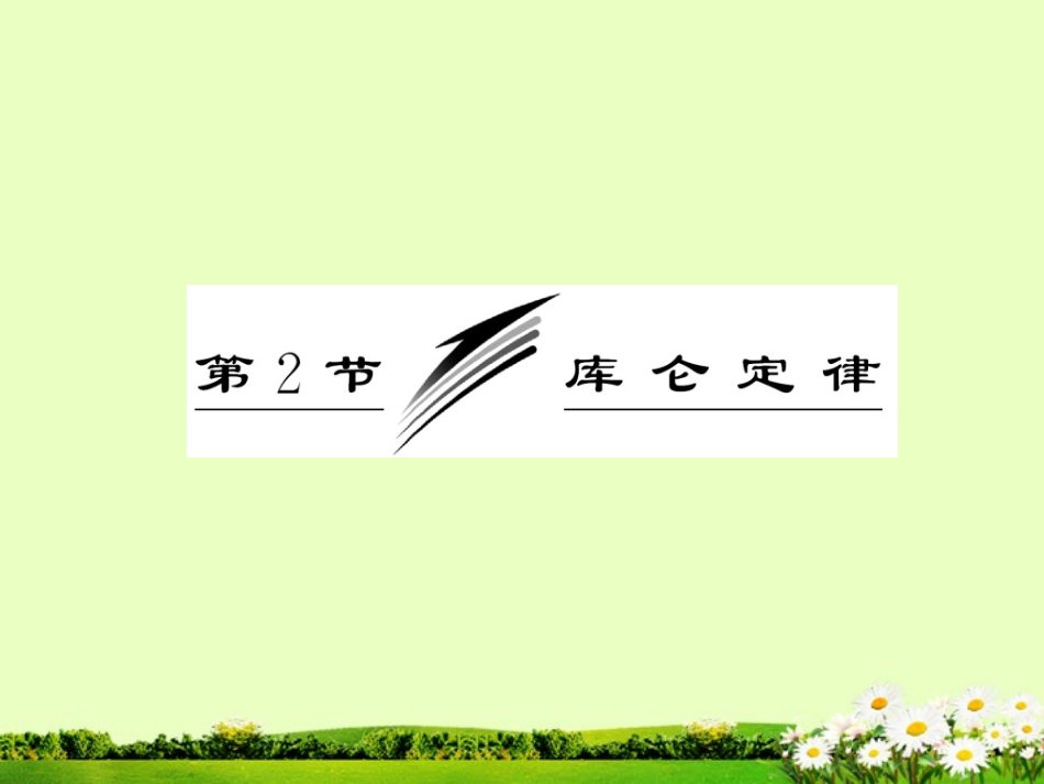 吉林省长春五中高中物理-第一章-第2节《库仑定律》课件-选修3-1_第3页