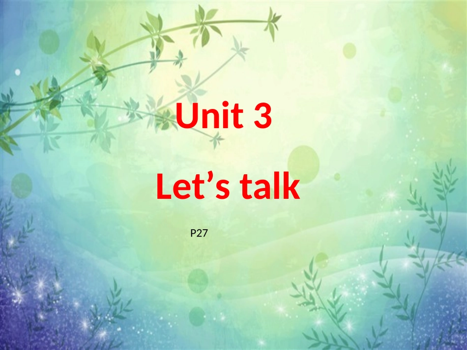 Unit3--B--Let's--talk_第1页