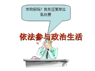 人教版九年级第六课第三框依法参与政治生活PPT