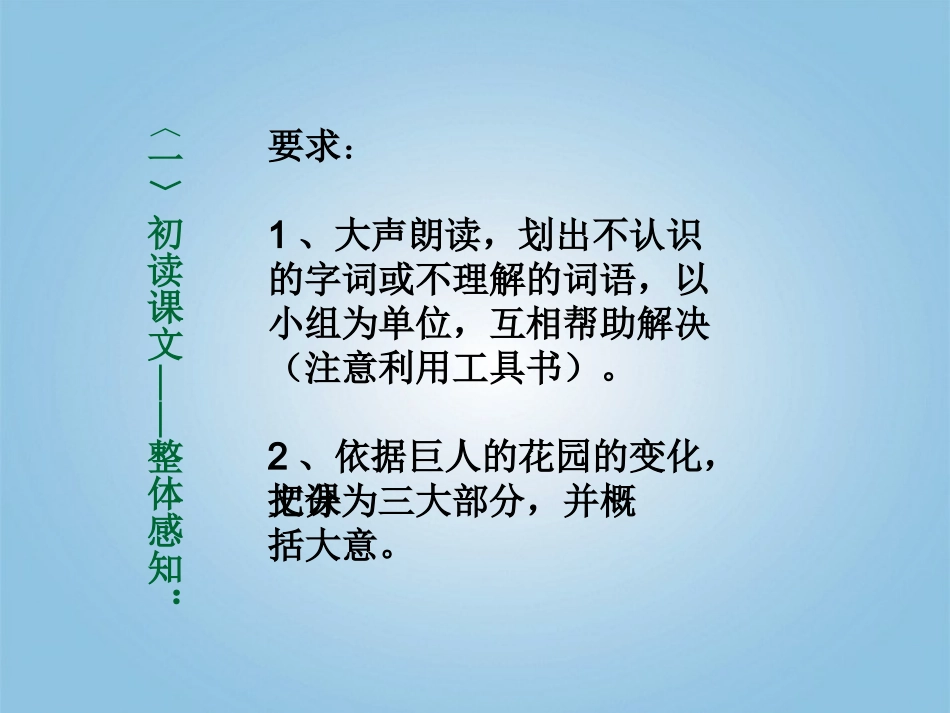 七年级语文下册-第11课《巨人和孩子》课件1--语文版_第3页