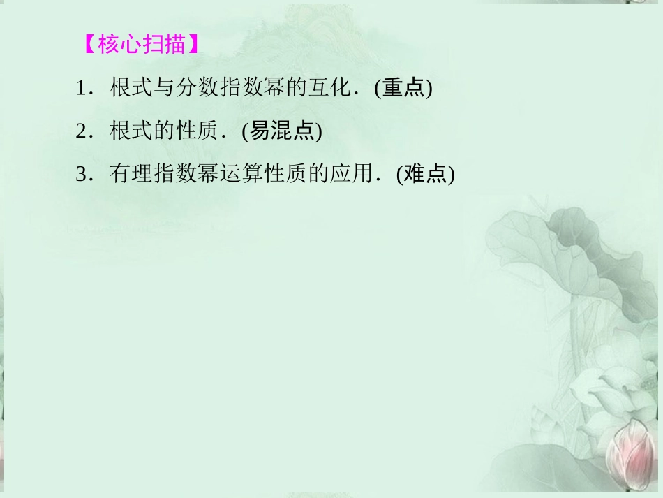 (新课程)高中数学-《3.1.1-有理指数幂及其运算》课件-新人教B版必修1_第2页