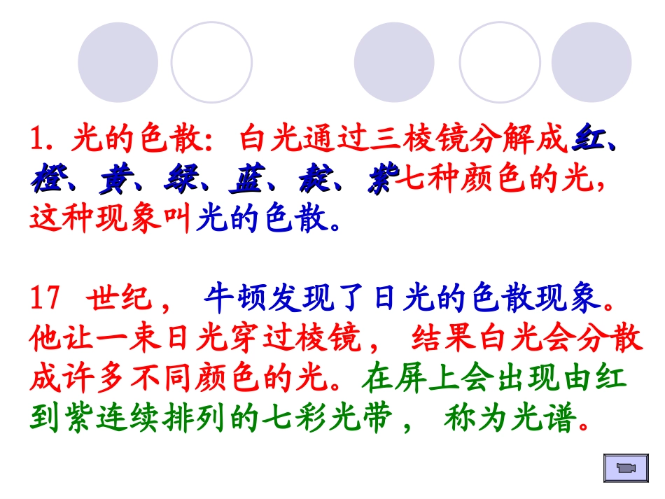 初中二年级物理上册第四章-光现象第5节-光的色散第一课时课件_第2页