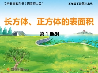 长方体、正方体的表面积