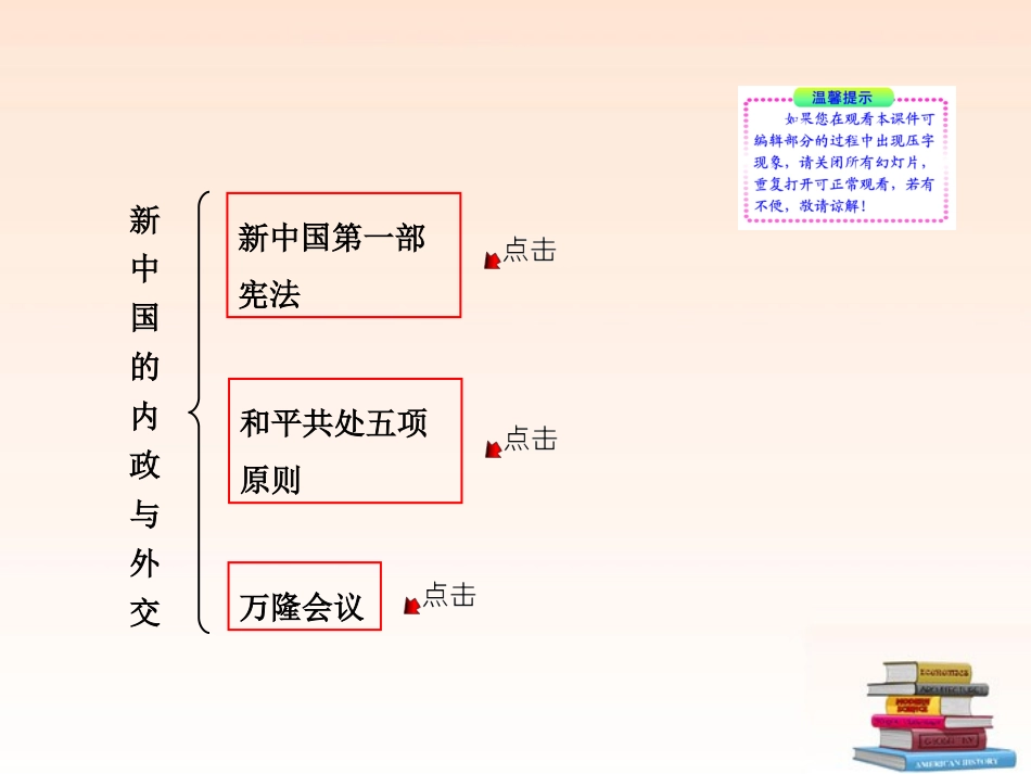 (新课标)2013年八年级历史下册-13新中国的内政与外交学案配套课件-北师大版_第3页