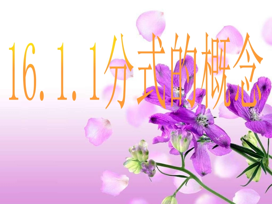 16.1.1-分式的概念-------------_第1页