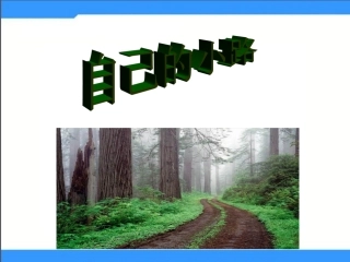 9《自己的小路》ppt课件2