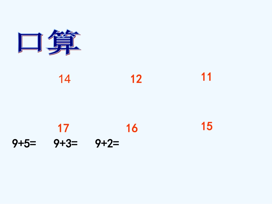 小学数学人教2011课标版一年级20以内退位减法PPT_第3页