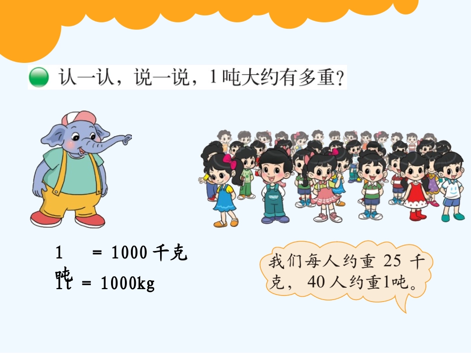 小学数学北师大2011课标版三年级1吨有多重课件_第3页